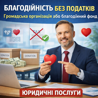 Благодійність без податків: громадська організація або благодійний фонд