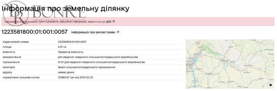 Продаж, Земельний Пай, 4,0700га, Дніпропетровська обл., 6.7% річних