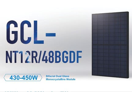Сонячна батарея GCL-450 FULL BLACK NT12R-48GDF Bifacial N-type 29В 15А 450Вт