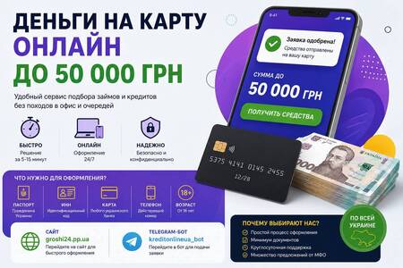 Мікропозики та кредити на картку онлайн|З Поганою кредитною історією