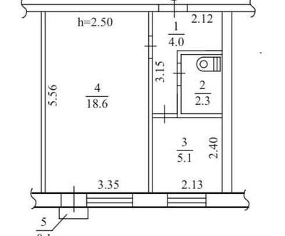 Продам 1-к квартиру Днепр, Шевченковский, Тополь 2, 5