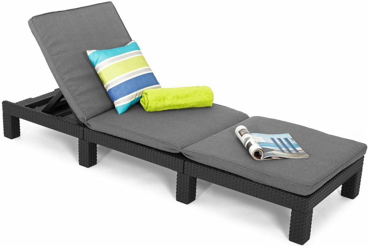 Шезлонг Keter Daytona Deluxe графіт з м