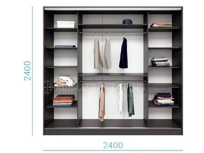 Шафа-купе 240×240 см | Венге | Дзеркала | Простір та Стиль  Ціна: 7 500 грн (торг можливий!)