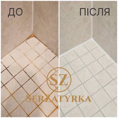Видалення плісняви зі швів плитки Львів SERZATYRKA