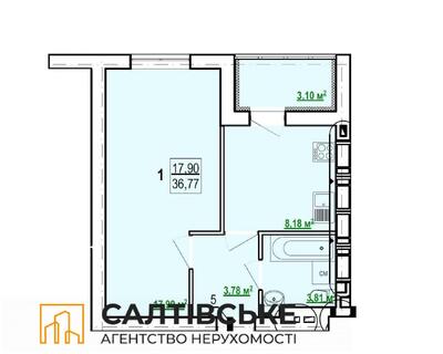 5258-ЕМ Продам 1К квартиру в новострое ЖК Гидропарк