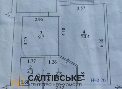 2073-ОВ Продам 1к квартиру 43м2 в новострое ЖК Салтовский на Салтовке