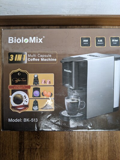 Продам кавоварку BioloMix BK-513 Espresso Coffee Machine-як нова,але дешевше