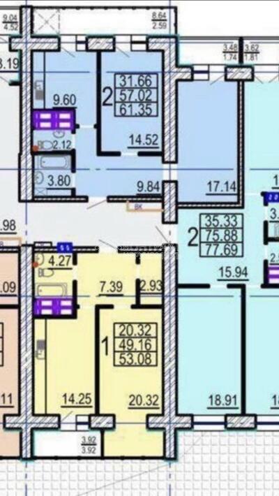 Продається 2-кімнатна квартира в ЖК \