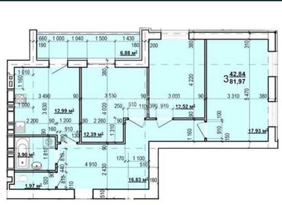 Продаж  3к квартири 83м2  ЖК Мира 3 ХТЗ