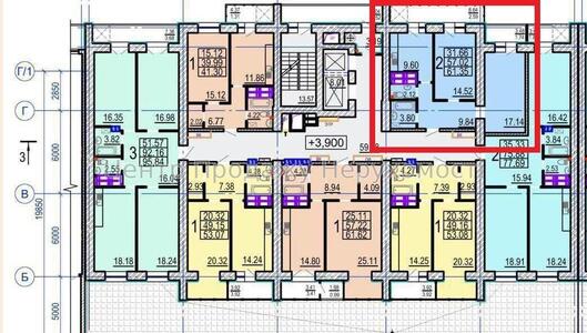 2-х кімнатна квартира, ЖК ОВИС Центр G8