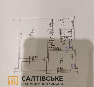 ОВ-3481 Продам 1К квартиру на Салтовке Студенческая 520 м/р