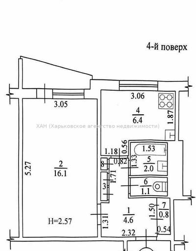 1 комнатная квартира на Алексеевке