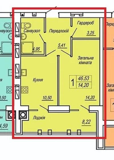 Продаж 1 кімнатна ЖК Панорама