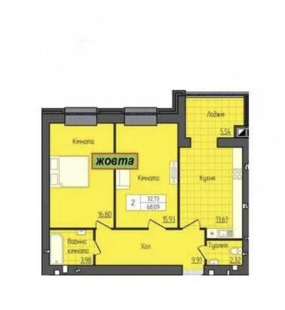 2 кімнатна низький поверх Гранд Сіті Домбровський