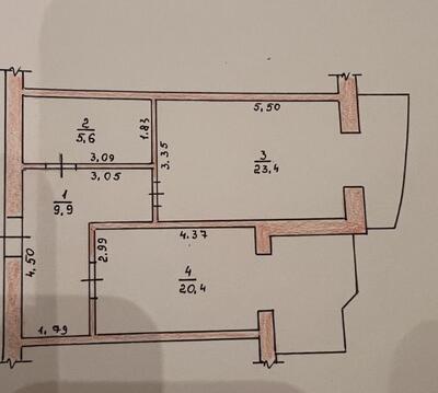 Продам 1 кім.кв ЖК  Набережний Квартал 59.3 м2