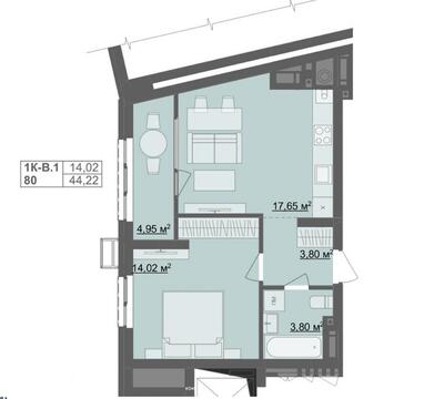 Продаж 1 кімнатної квартири в новобудові