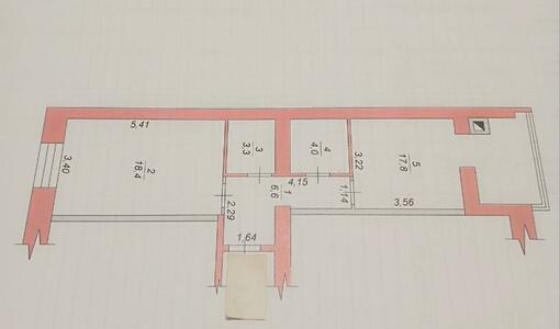 1-кімнатна квартира 51 м з можливістю 2-кімнатної | ЖК Домбровський