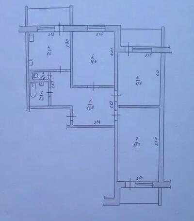 3-кімн.  квартира Крошня (Міськмолзавод)