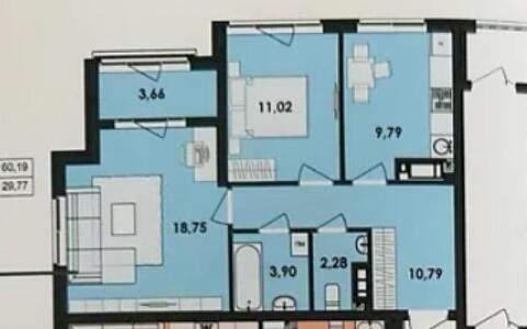 2 кімнатна квартира ЖК Рівер Сіті