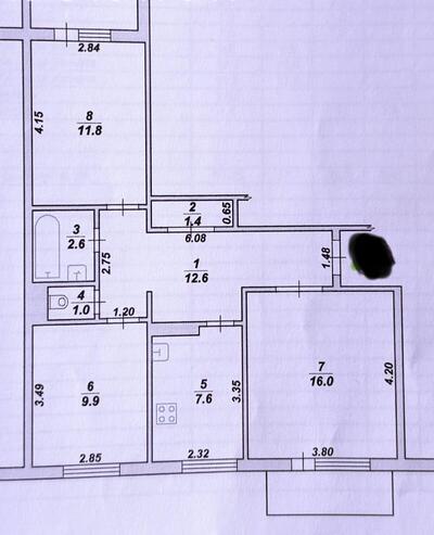 Продаж 3 кімнатної на Крошні