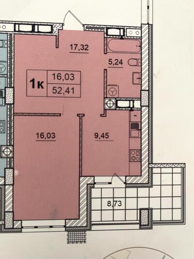 1 кім.квартира  ЖК БУЛЬВАР