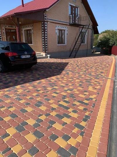 Вкладання бруківки, тротуарної плитки, ФЕМ