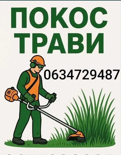 Якісний покіс трави обрізка дерев