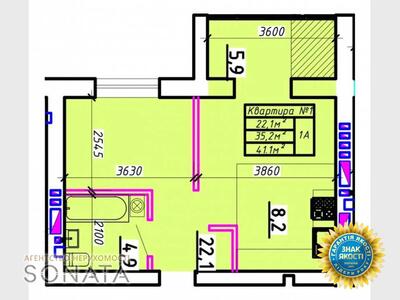 Продам 1-кімнатну квартиру, Сумгаитская