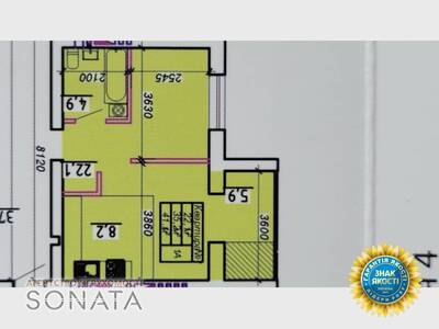 Продам 1-кімнатну квартиру, Сумгаїтська,15, Пзр, Соснівський район, Черкаси
