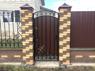 Ворота и калитки из профлиста, штакетника, кованые, жалюзи
