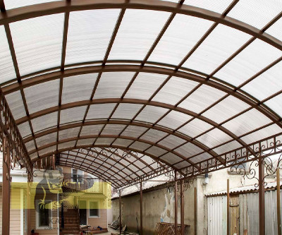 Распашные Ворота Из Профильной Трубы. Навесы для Автомобиле