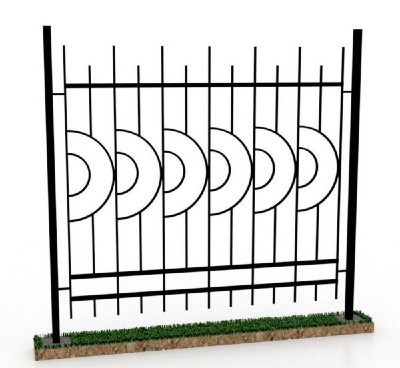Паркан секційний металевий, секція 2х1, 8