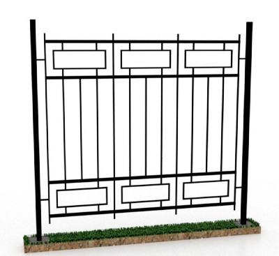 Паркан секційний металевий